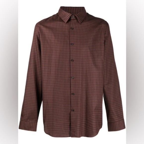 Theory Other - NWT Theory Irving Button Down Shirt in Dark Pimento Multi Fade Check